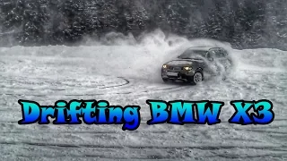 Drifting BMW X3 on snow - Kopaonik 2015