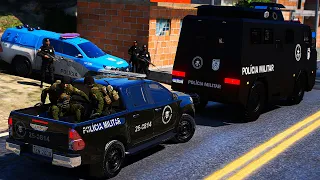 10 CRIMINOSOS MORREM em OPERAÇÃO de PACIFICAÇÃO do BOPE no Rio de Janeiro | GTA 5 POLICIAL