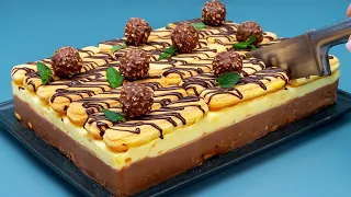 The famous Ferrero Rocher dessert that drives the whole world crazy! No oven!