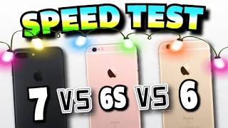 iPhone 7 vs iPhone 6S vs iPhone 6 Speed Test Comparison - 2016! iOS 10 INTENSE SHOWDOWN