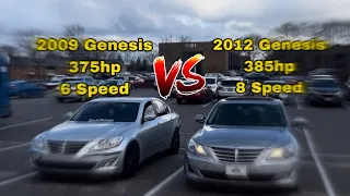 6AT Genesis Sedan 4.6 Vs 8AT Genesis Sedan 4.6! 55 rolls.. 60.. and more