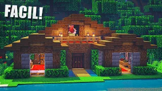 ✅Cómo hacer una casa BONITA para SURVIVAL en Minecraft🏡 (FÁCIL Y RÁPIDO) (#6)