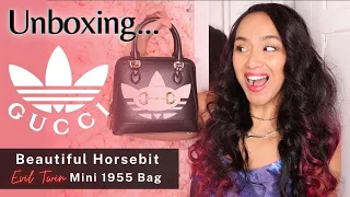 Adidas x Gucci mini Horsebit 1955 Bag Unboxing