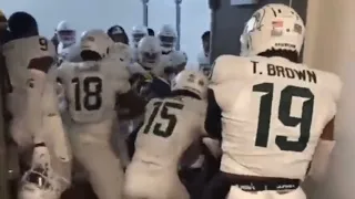 Michigan State Players Jump Michigan Player Ja’Den McBurrows In Tunnel | Michigan Fight