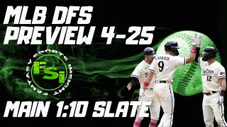 FSi DFS MLB - Main/Early 1:10 PM Slate Preview - DraftKings - April 25th 2024