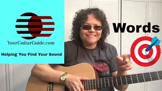 Guitar Lesson Words by The Bee Gees