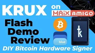 Krux on Maix Amigo + Blue Wallet - DIY Bitcoin Hardware Wallet (Similar to SeedSigner)