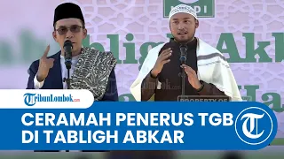 TGB Bawa Putra Sulungnya saat Tabligh Akbar Ponpes Ridwanullah NWDI Pringgabaya