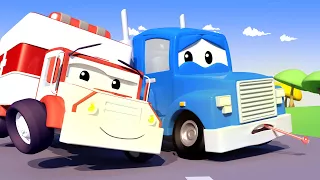 Amber the Ambulance -  Carl the SUPER TRUCK Has an EARACHE! - Car City ! Trucks Cartoon for kids