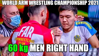 60 kg MEN RIGHT HAND - WORLD ARM WRESTLING CHAMPIONSHIP 2021