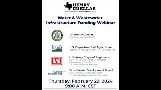 Rep. Cuellar Hosts a Webinar on Water Funding