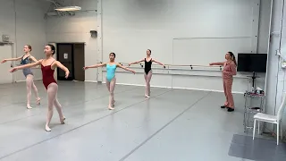 Rond de Jambe Par Terre, Girls 13-16 years old, Vaganova training in California #dance #ballet