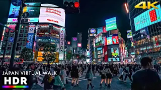 Tokyo Shibuya Friday Night Walk - Autumn 2023 • 4K HDR