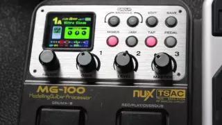 Test and Review NuX mg100  Clean Sound