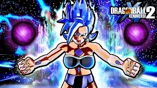 FEMALE God Of Destruction Skill Transformation CaC Dragon Kamehameha DLC Mod Gameplay - Xenoverse 2