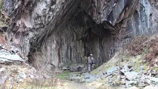 Slate quarry at Abercwmeiddaw