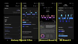Sleep Tracking Accuracy Test: Mi Band 8 vs Galaxy Watch 5 Pro