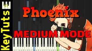 Phoenix [Haikyuu] - Medium Mode [Piano Tutorial] (Synthesia)