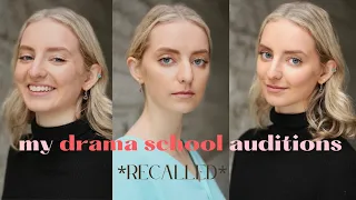 MY DRAMA SCHOOL AUDITION PIECES '22 | recalled !