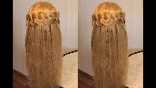 Коса из узелков на каждый день | Hairstyle for long hair | Прическа на 1 сентября