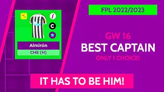 FPL GW16 Best Captain: THE INFORM PLAYERS ARE... (Fantasy Premier League Tips GW 16)