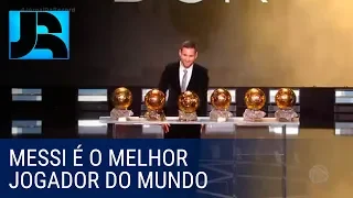 Na premiação da “Bola de Ouro”, Lionel Messi é eleito o melhor jogador do mundo