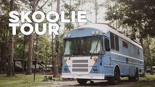COMPLETING the Skoolie!!! Full Bus Conversion Tour!