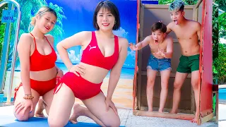 FUNNIEST WET FARTING GIRL PRANK BATTLE NERF DR. Enola Nerf Guns Squad Crime FINAL PREGNANT PRANK LTN