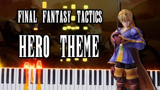 Final Fantasy Tactics - Hero's Theme (Piano Synthesia) 🎹