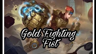 Heroes Evolved Mobile Brady  Skin Introduction Gold Fighting Fist