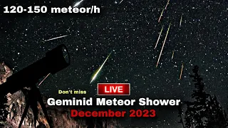 Geminid Meteor Shower Live !! Geminid Meteor Shower December 2023 Live on the peak.