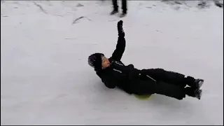 The fastest sled ride ever!