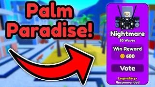 Can I BEAT Palm Paradise on NIGHTMARE?? (Toilet Tower Defense)
