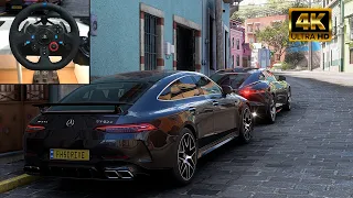 Mercedes AMG GT63S 4 Door Coupe - Forza Horizon 5 | Logitech g29 4K gameplay