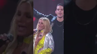 Britney Spears and G-Eazy performing "Me, myself n I" at MTV VMA's #britneyspears#g-eazy