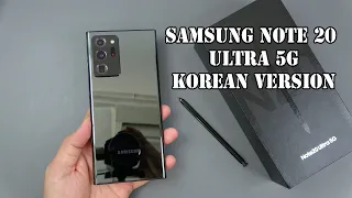 Samsung Galaxy Note20 Ultra 5G unboxing, Mystic Black color, Snapdragon 865+