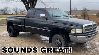 12 VALVE CUMMINS GETS A ROWDY EXHAUST BREAK!