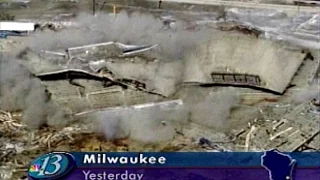 Milwaukee County Stadium Demolished (2001) #TBT