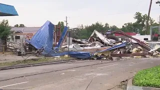 Houston community cleaning up aftermath of severe storm