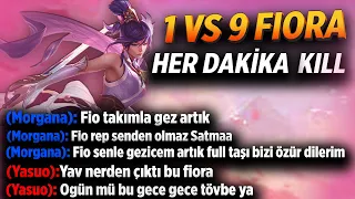 1 DAKİKA = 1 SKOR ! 1V5 ATAN FİORA ! DK 25 DE FULL BUİLD ! TOP LANE FİORA VS YASUO BOL KOMİK MONTAJ