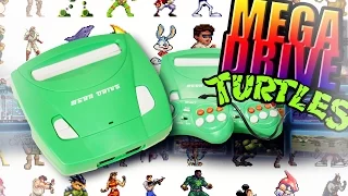 Игры на Sega и обзор приставки Mega Drive Turtles (69 встроенных игр)