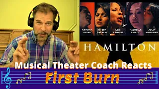 WOMEN SCORNED! | Musical Theater Coach Reacts to HAMILTON “First Burn” | Reaction & Review