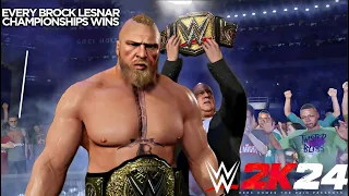 Every Brock Lesnar Championship Wins on WWE2K24