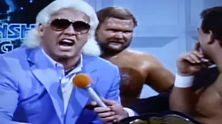 Ric Flair The Four Horsemen bad mouthin Michael Hayes NWA 1987