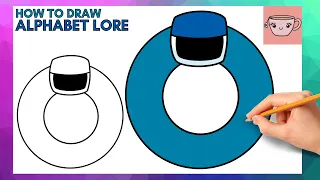 How To Draw Alphabet Lore - Lowercase Letter O | Cute Easy Step By Step Drawing Tutorial