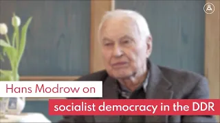 Hans Modrow on socialist democracy in the GDR