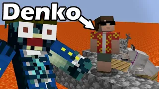 Minecraft ampak lava narašča ft. Denko