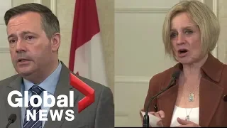 Alberta election: Jason Kenney, Rachel Notley hold joint press conference