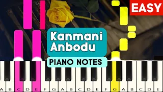 Kanmani Anbodu Easy Piano Tutorial  - Soft Piano Cover | Gunaa | Kamal Haasan