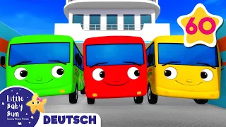 Zehn kleine Busse - Teil 3 | Kinderlieder | Little Baby Bum Deutsch | Cartoons für Kinder